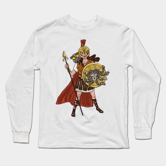 Athena Long Sleeve T-Shirt by dilemserbest